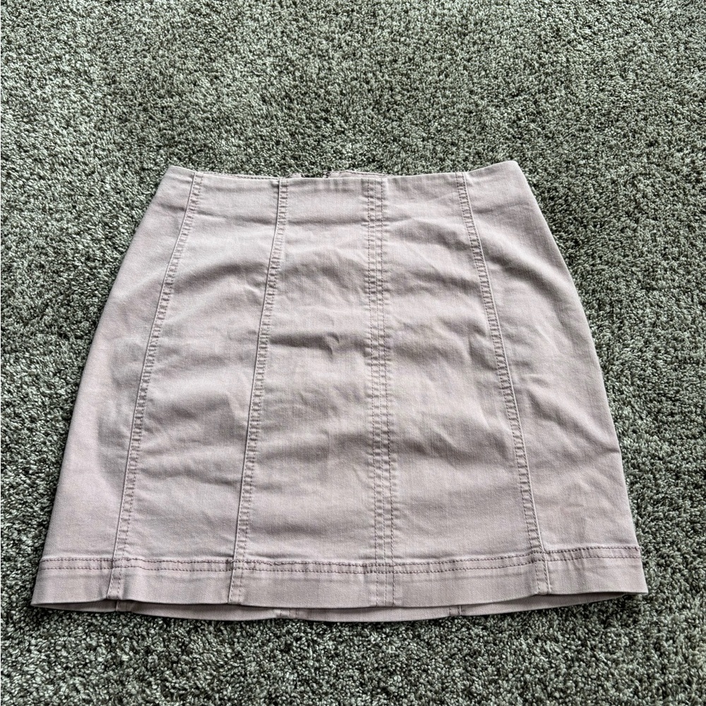 Mudd Tan Mini Pencil Skirt with Cargo Style